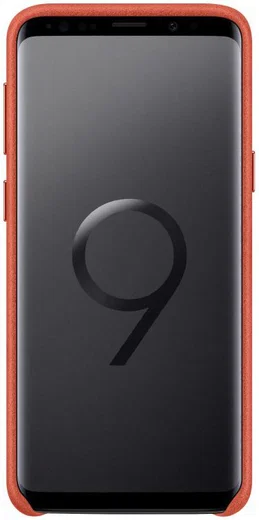 Samsung Galaxy S9 Alcantara Cover Rood afbeelding 2