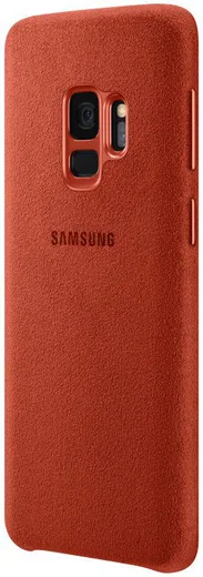 Samsung Galaxy S9 Alcantara Cover Rood afbeelding 3