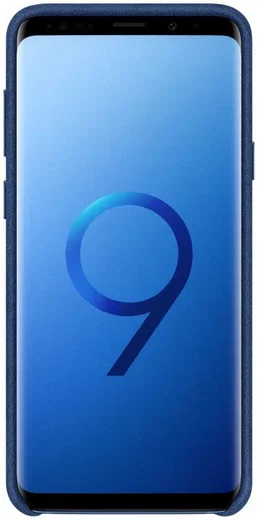 Samsung Galaxy S9 Plus Alcantara Cover Blauw afbeelding 2