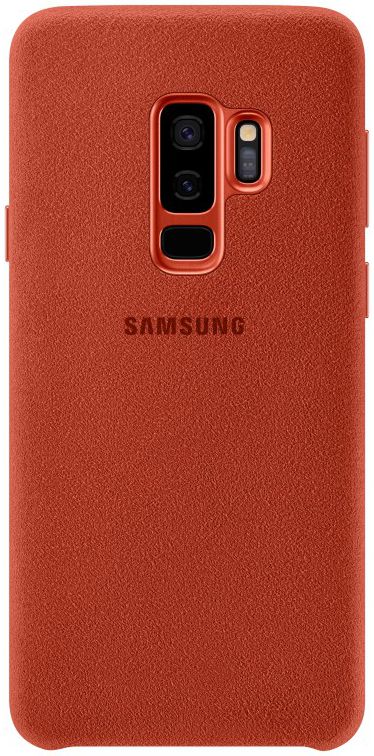 Samsung Galaxy S9 Plus Alcantara Cover Rood afbeelding 1