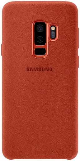 Samsung Galaxy S9 Plus Alcantara Cover Rood afbeelding 1