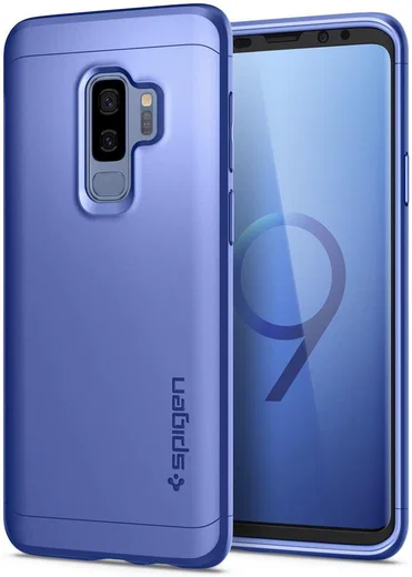Spigen Thin Fit 360 Case Samsung Galaxy S9 Plus Coral Blue afbeelding 2