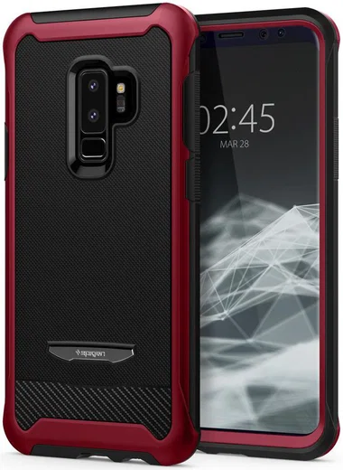 Spigen Reventon Hoesje Samsung Galaxy S9 Plus Metallic Red afbeelding 1