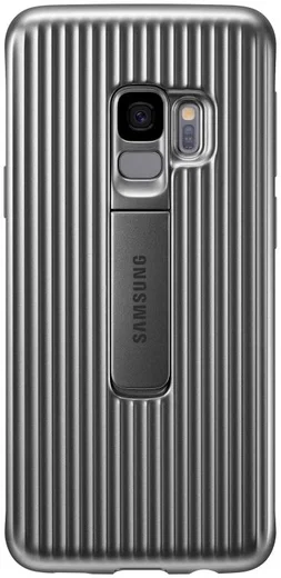 Samsung Galaxy S9 Protective Stand Cover Zilver afbeelding 1
