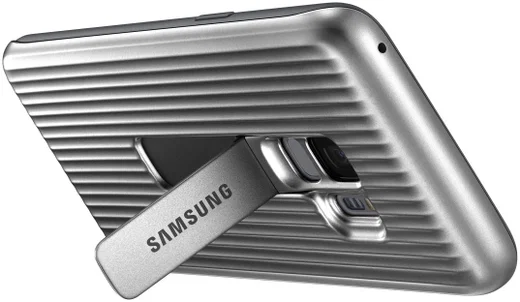 Samsung Galaxy S9 Protective Stand Cover Zilver afbeelding 5