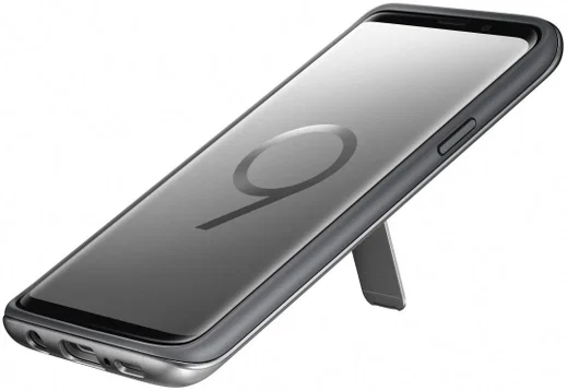 Samsung Galaxy S9 Protective Stand Cover Zilver afbeelding 7