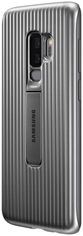 Samsung Galaxy S9 Plus Protective Stand Cover Zilver afbeelding 4