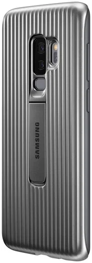 Samsung Galaxy S9 Plus Protective Stand Cover Zilver afbeelding 4