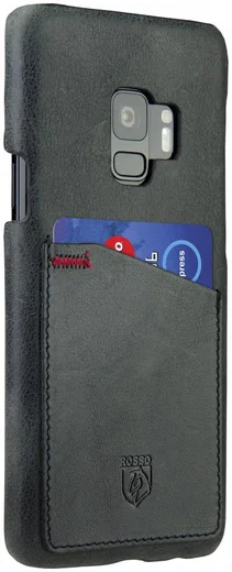 Rosso Select Samsung Galaxy S9 Hoesje Echt Leer Back Cover Zwart afbeelding 4