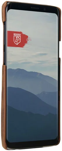 Rosso Select Samsung Galaxy S9 Plus Hoesje Echt Leer Back Cover Bruin afbeelding 4