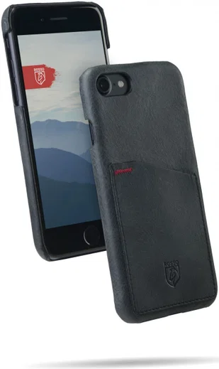 Rosso Select OnePlus 5T Hoesje Echt Leer Back Cover Zwart afbeelding 3