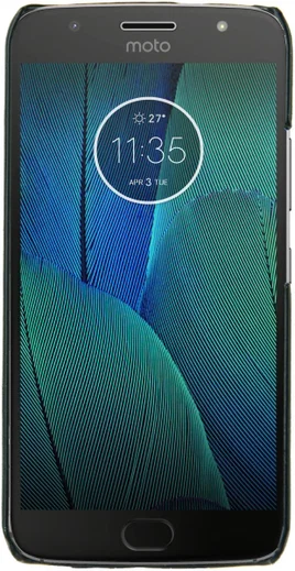 Rosso Select Motorola Moto G5S Hoesje Echt Leer Back Cover Zwart afbeelding 2