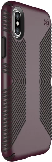 Speck Presidio Grip Hoesje Apple iPhone X Paars / Zwart afbeelding 2