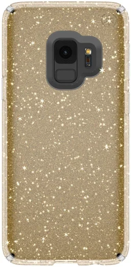 Speck Presidio Glitter Hoesje Samsung Galaxy S9 Transparant Goud afbeelding 1