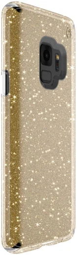 Speck Presidio Glitter Hoesje Samsung Galaxy S9 Transparant Goud afbeelding 2
