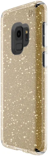 Speck Presidio Glitter Hoesje Samsung Galaxy S9 Transparant Goud afbeelding 3