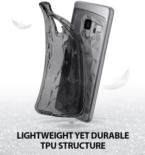 Ringke Air Prism Hoesje Samsung Galaxy S9 Glitter Gray afbeelding 4