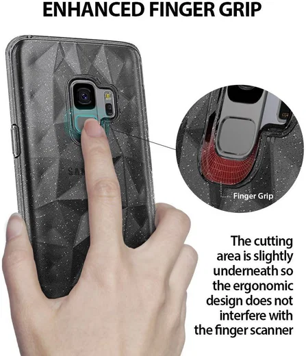 Ringke Air Prism Hoesje Samsung Galaxy S9 Glitter Gray afbeelding 8