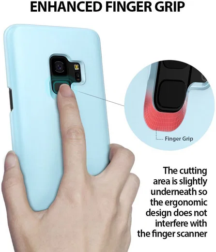 Ringke Slim Samsung Galaxy S9 Ultra Dun Hoesje Sky Blue afbeelding 7