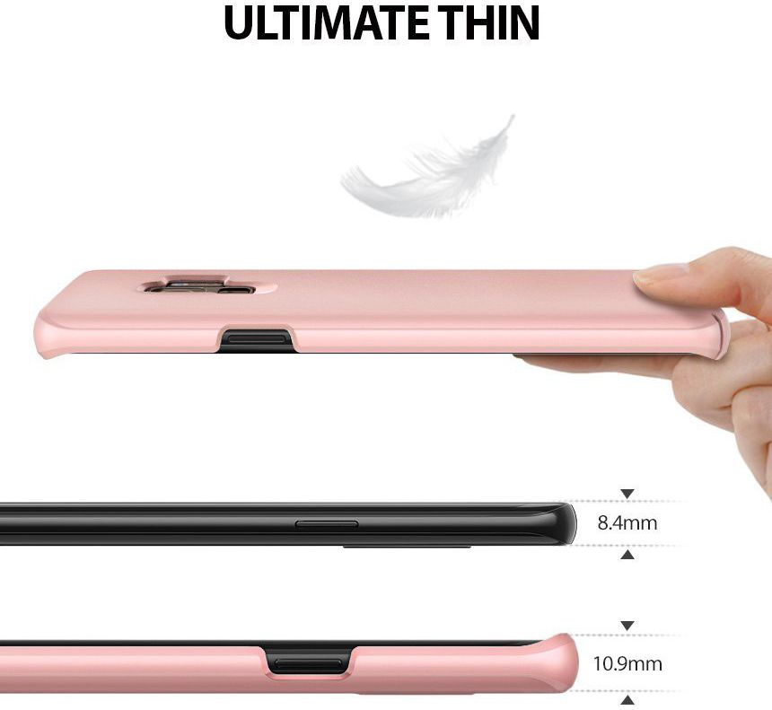 Ringke Slim Samsung Galaxy S9 Ultra Dun Hoesje Peach Pink afbeelding 5