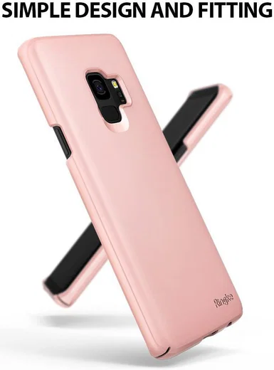 Ringke Slim Samsung Galaxy S9 Ultra Dun Hoesje Peach Pink afbeelding 9
