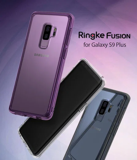 Ringke Fusion hoesje Samsung Galaxy S9 Plus Smoke Black afbeelding 2