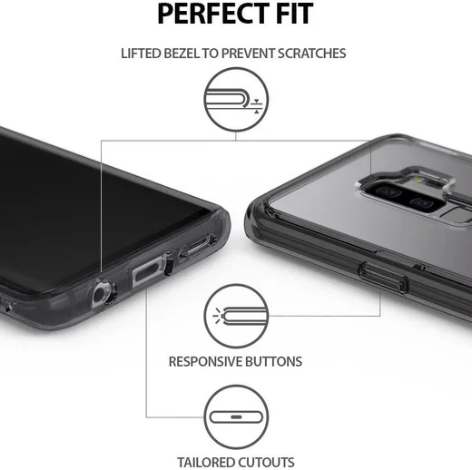 Ringke Fusion hoesje Samsung Galaxy S9 Plus Smoke Black afbeelding 4