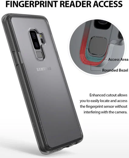Ringke Fusion hoesje Samsung Galaxy S9 Plus Smoke Black afbeelding 7