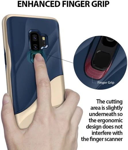 Ringke Wave Hoesje Samsung Galaxy S9 Plus Marina Gold afbeelding 8
