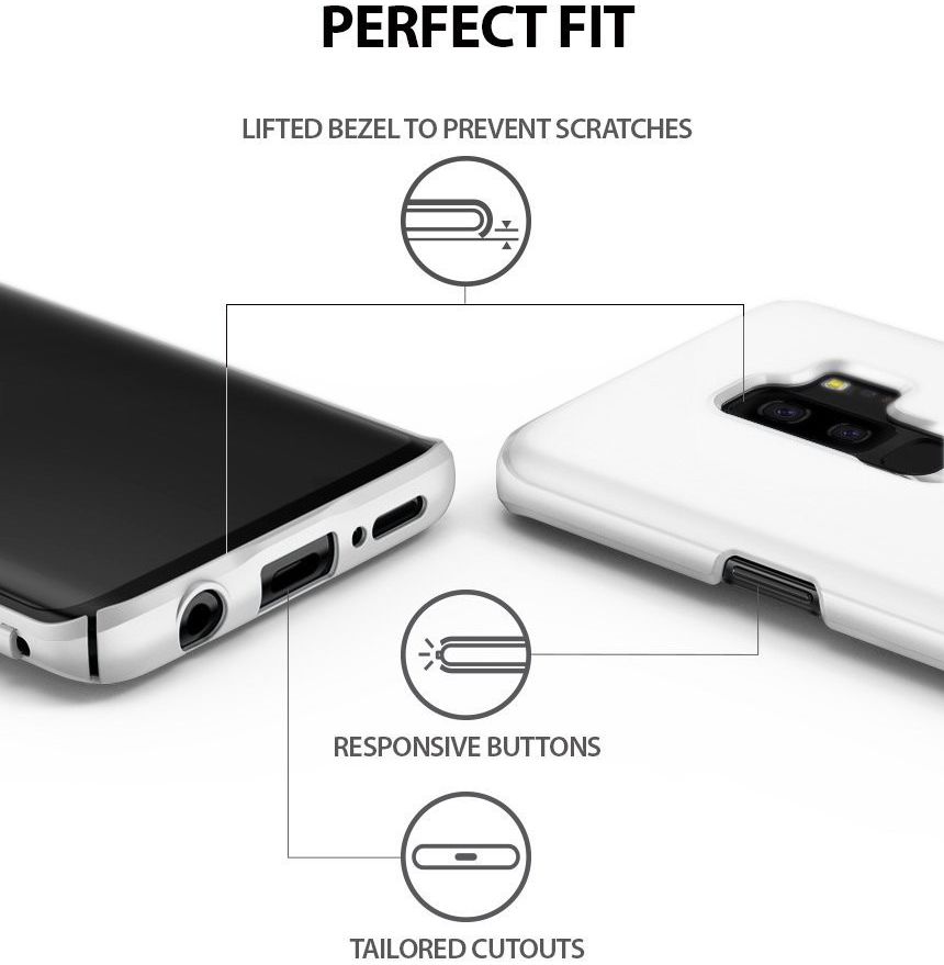 Ringke Slim Samsung Galaxy S9 Plus Ultra Dun Hoesje White afbeelding 3