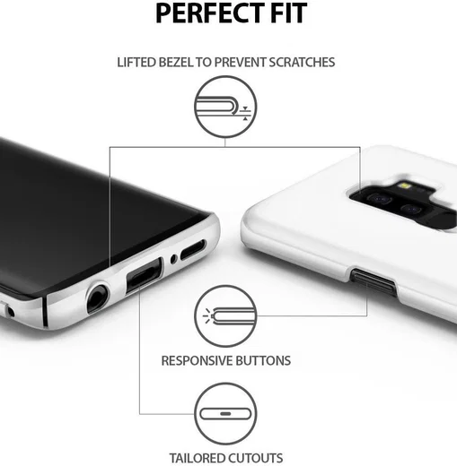 Ringke Slim Samsung Galaxy S9 Plus Ultra Dun Hoesje White afbeelding 3