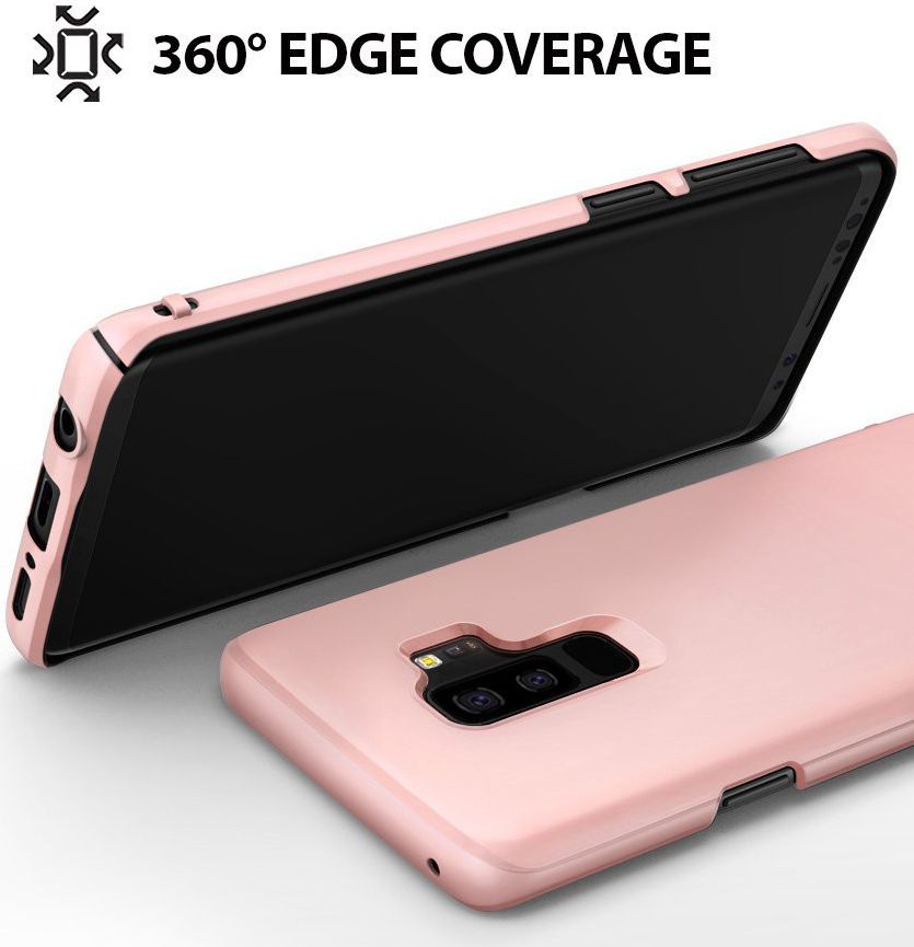 Ringke Slim Samsung Galaxy S9 Plus Ultra Dun Hoesje Peach Pink afbeelding 4