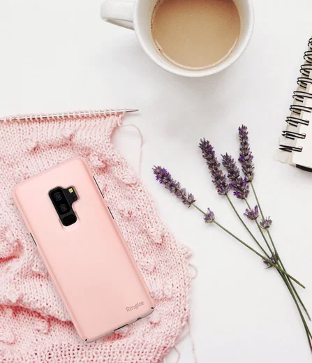 Ringke Slim Samsung Galaxy S9 Plus Ultra Dun Hoesje Peach Pink afbeelding 6