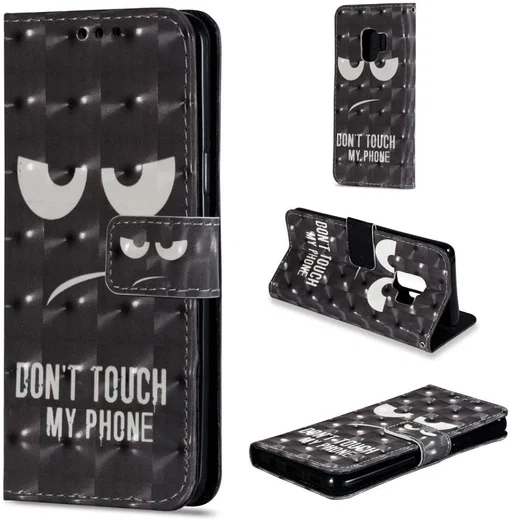 Samsung Galaxy S9 Portemonnee Hoesje Dont Touch afbeelding 3