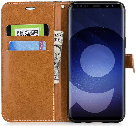 Samsung Galaxy S9 Portemonnee Hoesje Blauw afbeelding 2