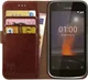 Rosso Element Nokia 1 Hoesje Book Cover Bruin afbeelding 1