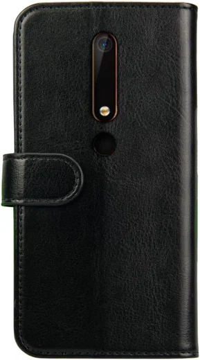 Rosso Element Nokia 6 (2018) Hoesje Book Cover Zwart afbeelding 2