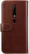 Rosso Element Nokia 6 (2018)  Hoesje Book Cover Bruin afbeelding 4