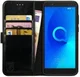 Rosso Element Alcatel 1x Hoesje Book Cover Zwart afbeelding 1