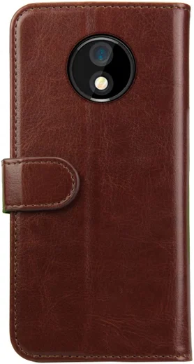 Rosso Element Motorola Moto E5 Hoesje Book Cover Bruin afbeelding 4
