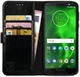 Rosso Element Motorola Moto G6 Hoesje Book Cover Zwart afbeelding 1