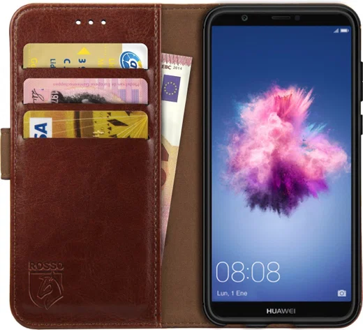 Rosso Element Huawei P Smart Hoesje Book Cover Bruin afbeelding 1