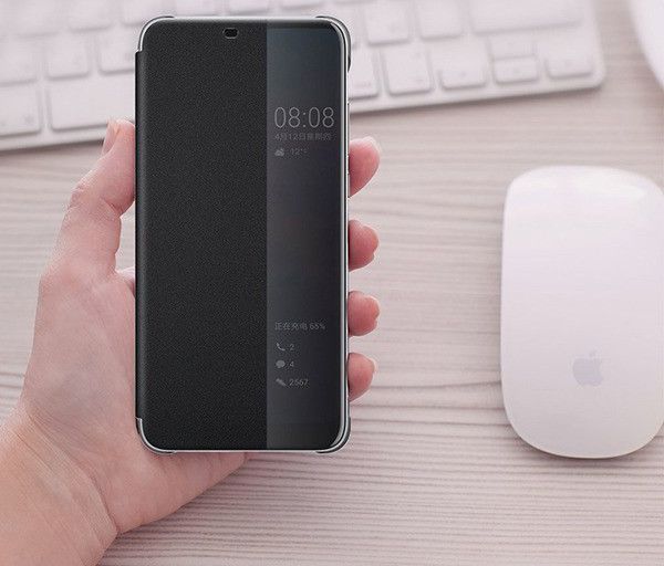 Huawei P20 Lite Originele Flip Cover Zwart afbeelding 4