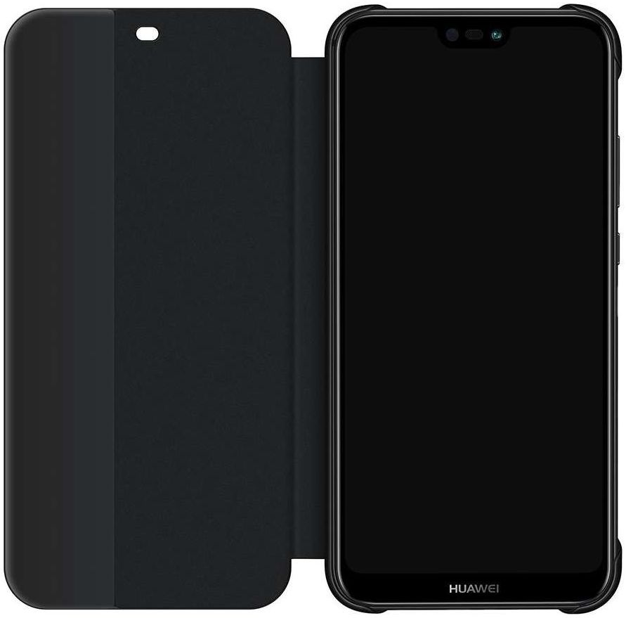 Huawei P20 Lite Originele Flip Cover Zwart afbeelding 2