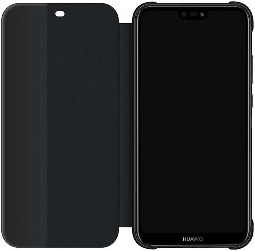 Huawei P20 Lite Originele Flip Cover Zwart afbeelding 2