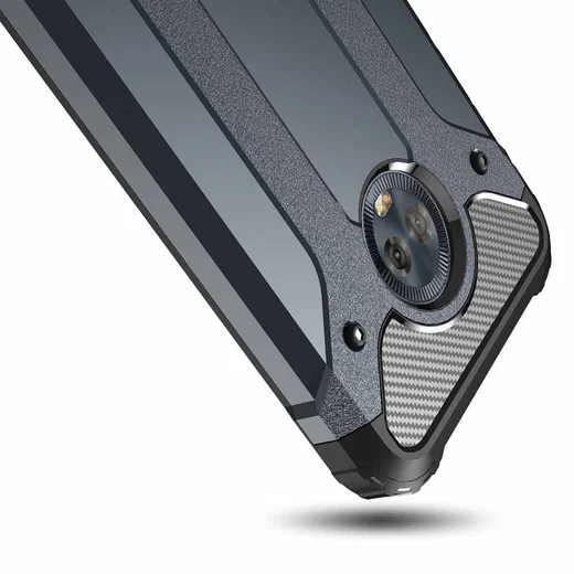 Motorola Moto G6 Hybride Hoesje Donker Blauw afbeelding 3