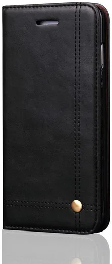 Samsung Galaxy S9 Vintage Portemonnee Hoesje Zwart afbeelding 1