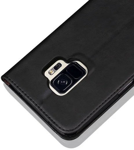 Samsung Galaxy S9 Vintage Portemonnee Hoesje Zwart afbeelding 5