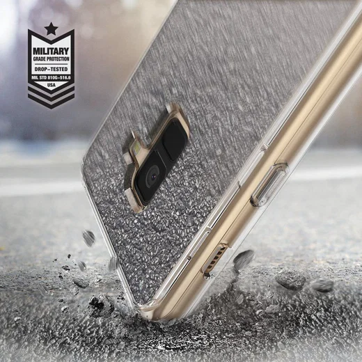 Ringke Fusion Mirror Samsung Galaxy A8 2018 Hoesje Zilver afbeelding 2