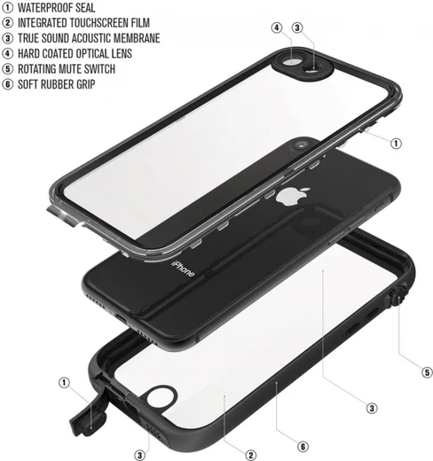 Catalyst Case Waterbestendig Hoesje Apple iPhone 7 / 8 afbeelding 2